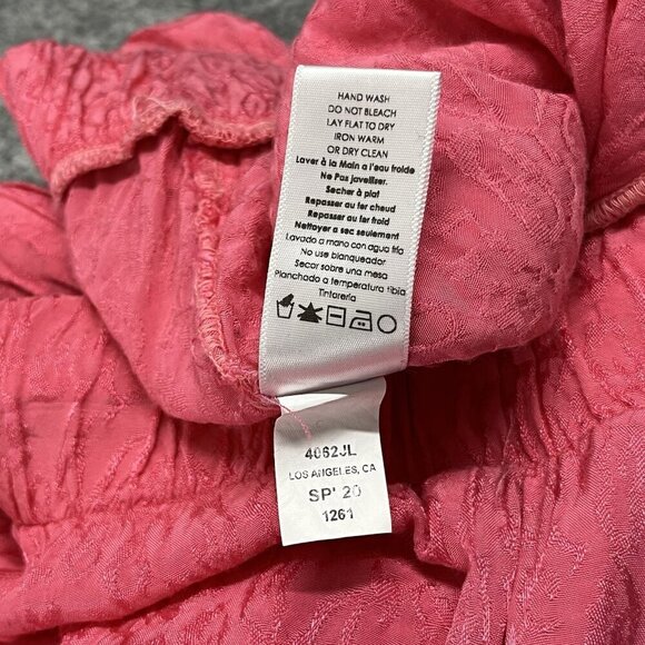 Nation LTD Fremont UnJoggers Womens M Cheetah Jacquard Sateen Pink Lightweight - Picture 11 of 16